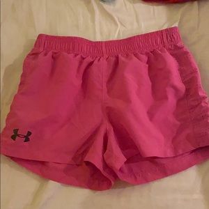 Under Armour hot pink athletic shorts